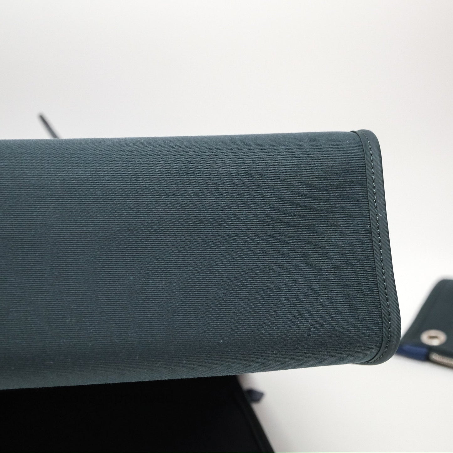 Hermes Herbag 31 Vert Cypres 6O/ Bleu Saphir 73 Palladium Hardware