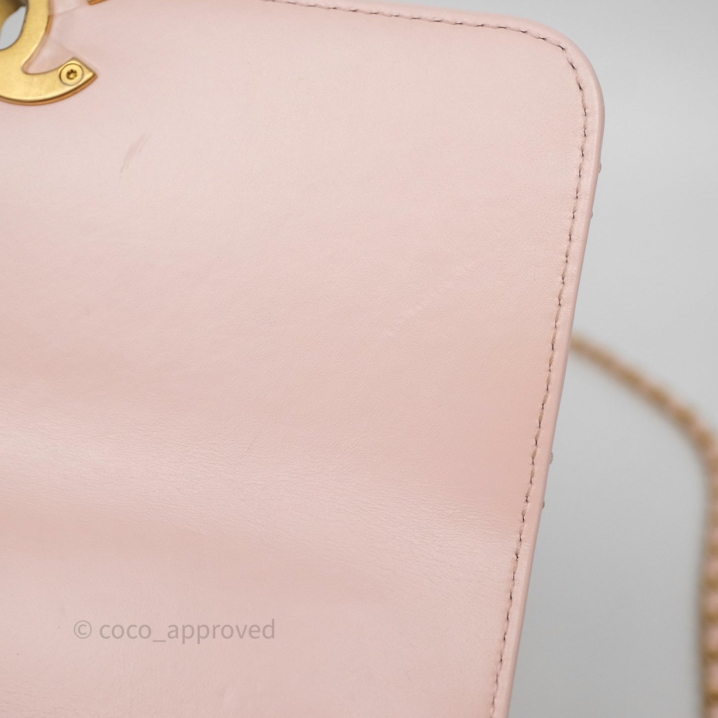 Chanel Quilted Mini Perfect Fit Adjustable Pink Calfskin Gold Hardware