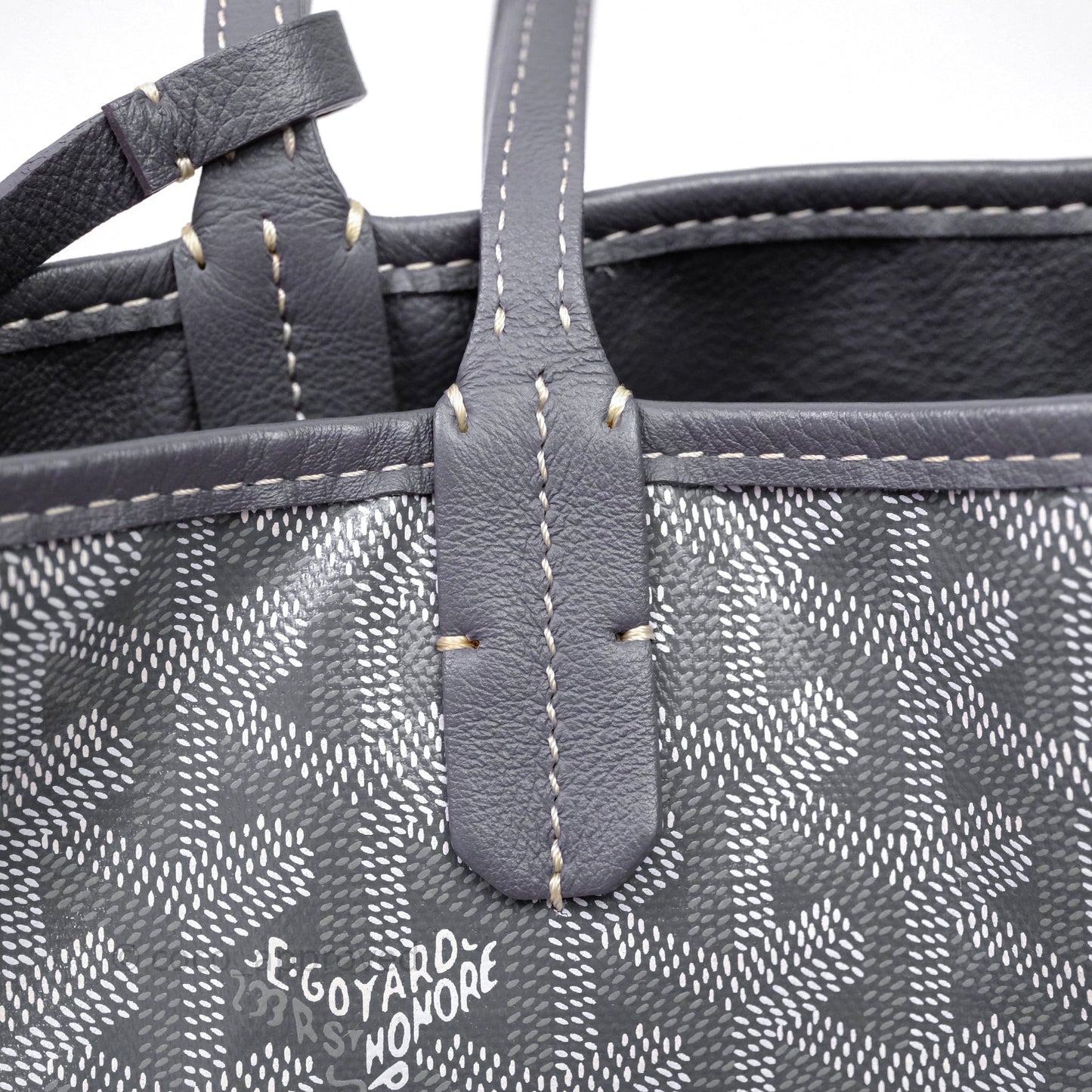 Goyard Anjou Mini Bag Goyardine Canvas Grey