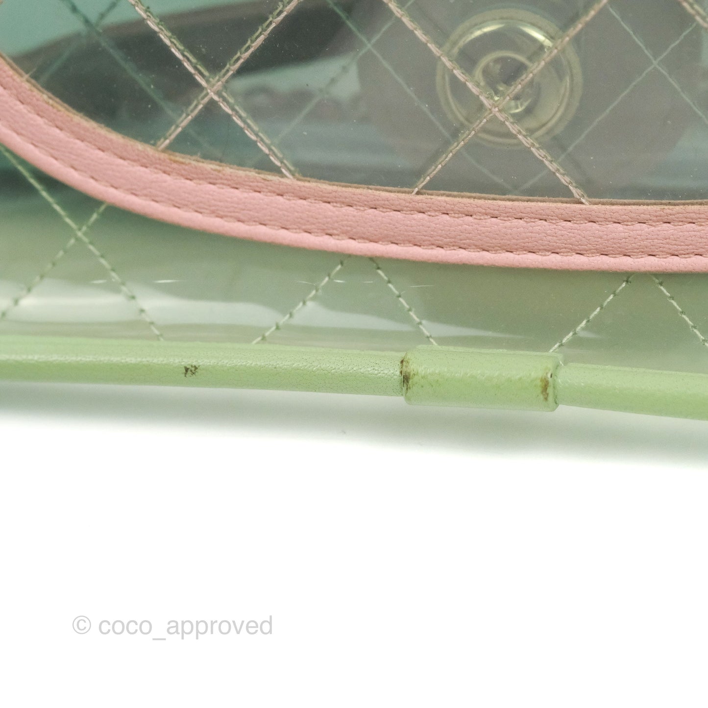 Chanel Coco Splash PVC Medium Flap Bag Blue/Green/Pink Silver Hardware