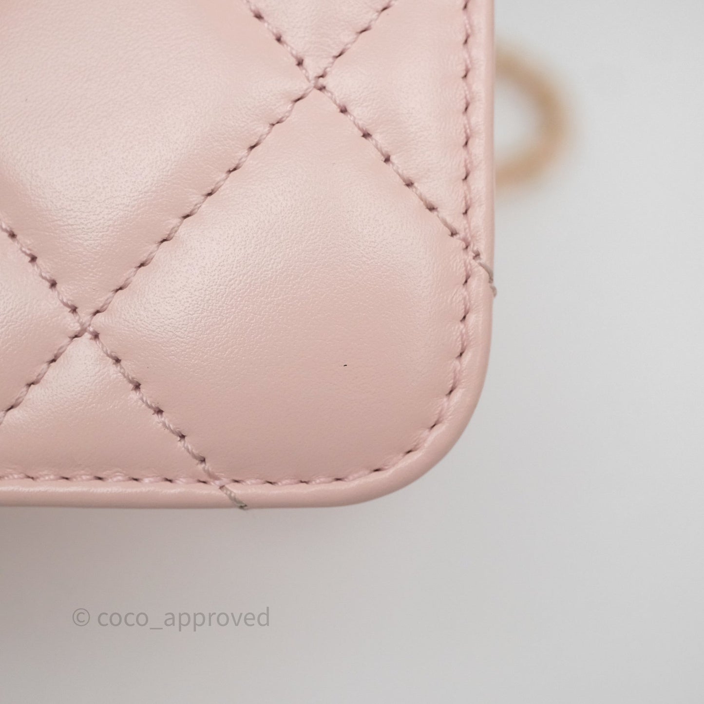 Chanel Quilted Mini Perfect Fit Adjustable Pink Calfskin Gold Hardware