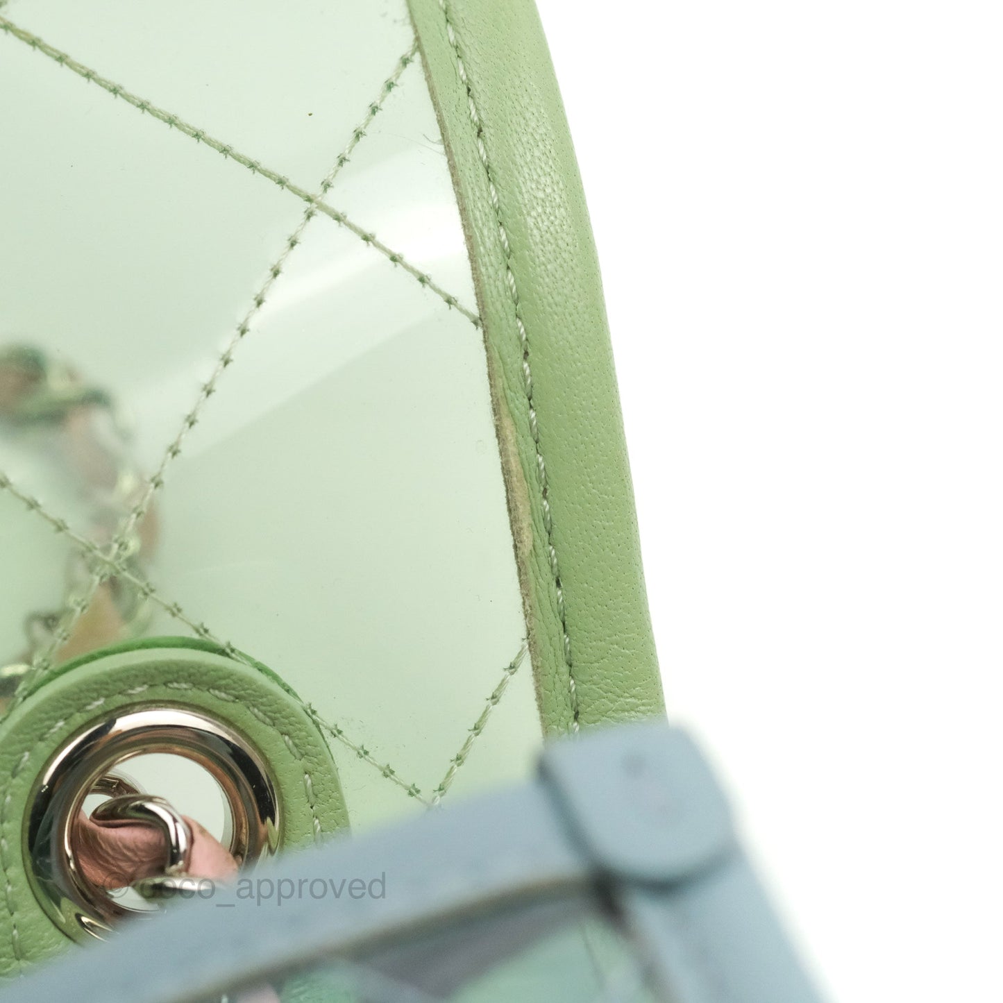 Chanel Coco Splash PVC Medium Flap Bag Blue/Green/Pink Silver Hardware