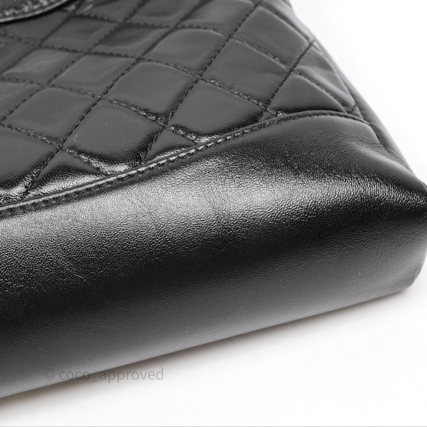Chanel 31 Small Shopping Bag Shiny Lambskin Black Gold Hardware