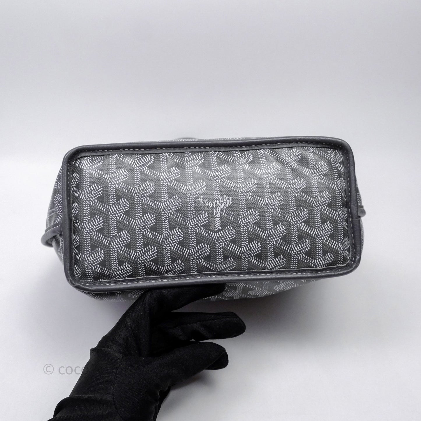 Goyard Anjou Mini Bag Goyardine Canvas Grey