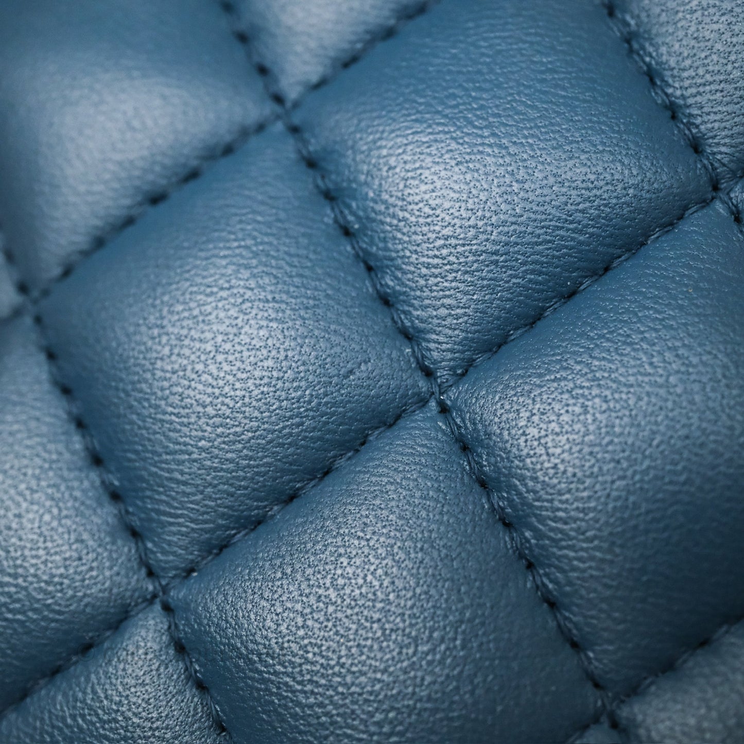 Chanel Quilted Mini Rectangular Navy Lambskin Silver Hardware