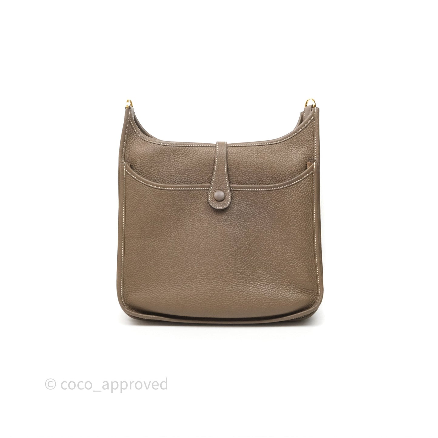 Hermes Evelyne III 29 Etoupe 18 Taurillon Clemence Gold Hardware