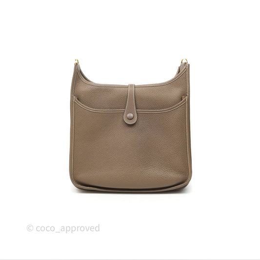 Hermes Evelyne III 29 Etoupe 18 Taurillon Clemence Gold Hardware