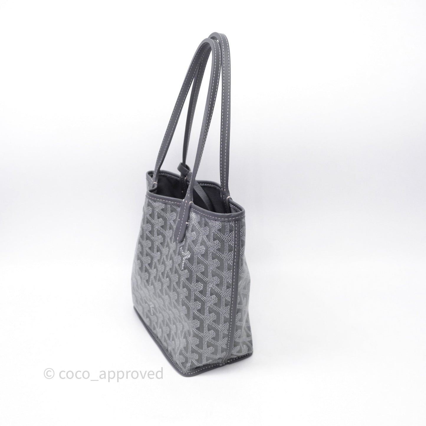 Goyard Anjou Mini Bag Goyardine Canvas Grey