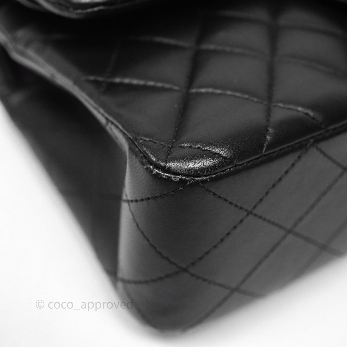 Chanel Small Classic Flap Quilted Black Lambskin Gold Hardware