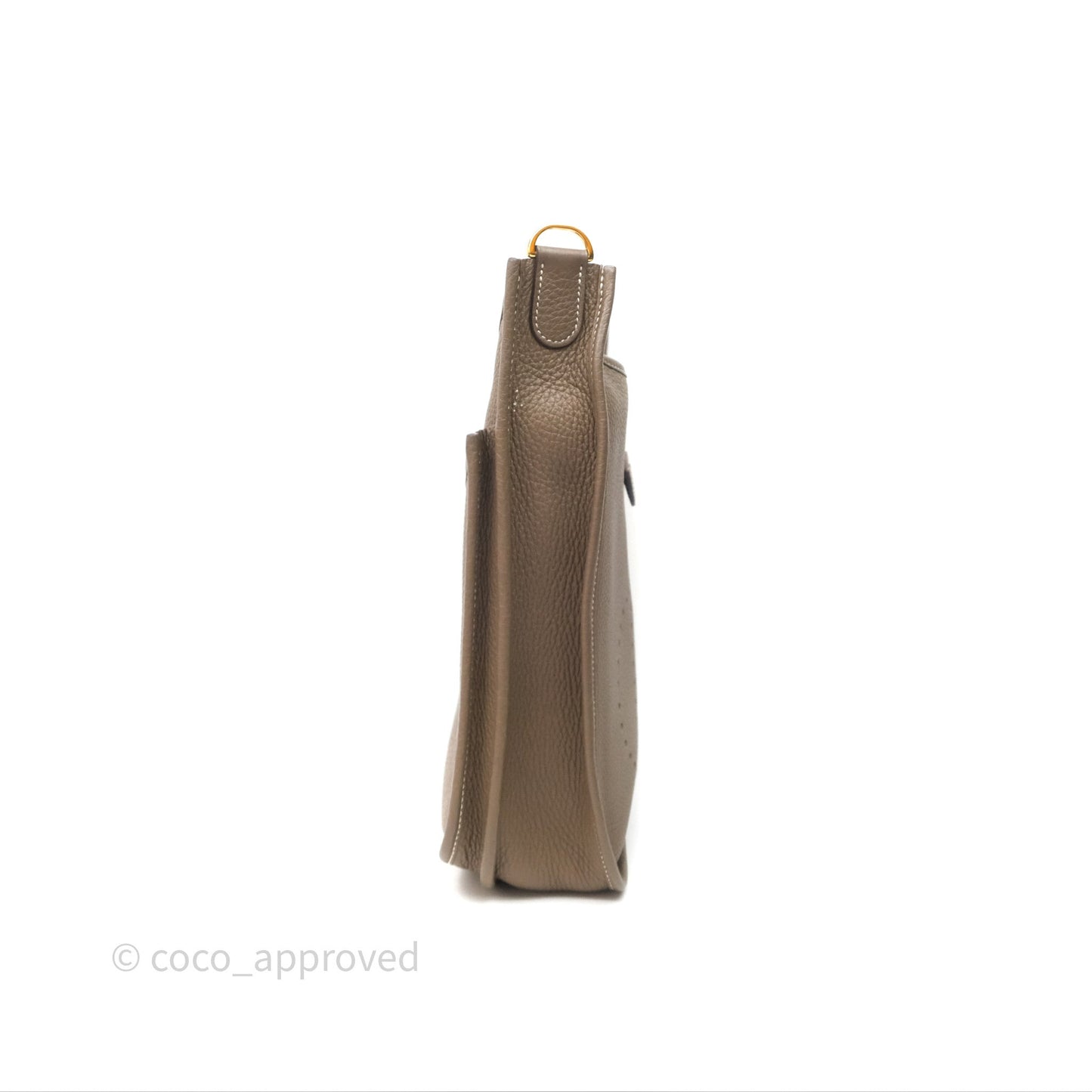 Hermes Evelyne III 29 Etoupe 18 Taurillon Clemence Gold Hardware