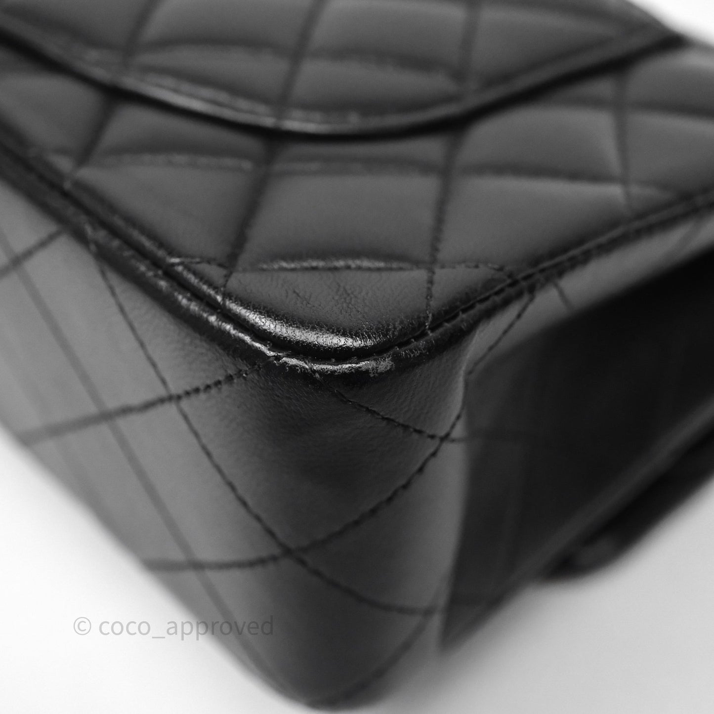 Chanel Small Classic Flap Quilted Black Lambskin Gold Hardware