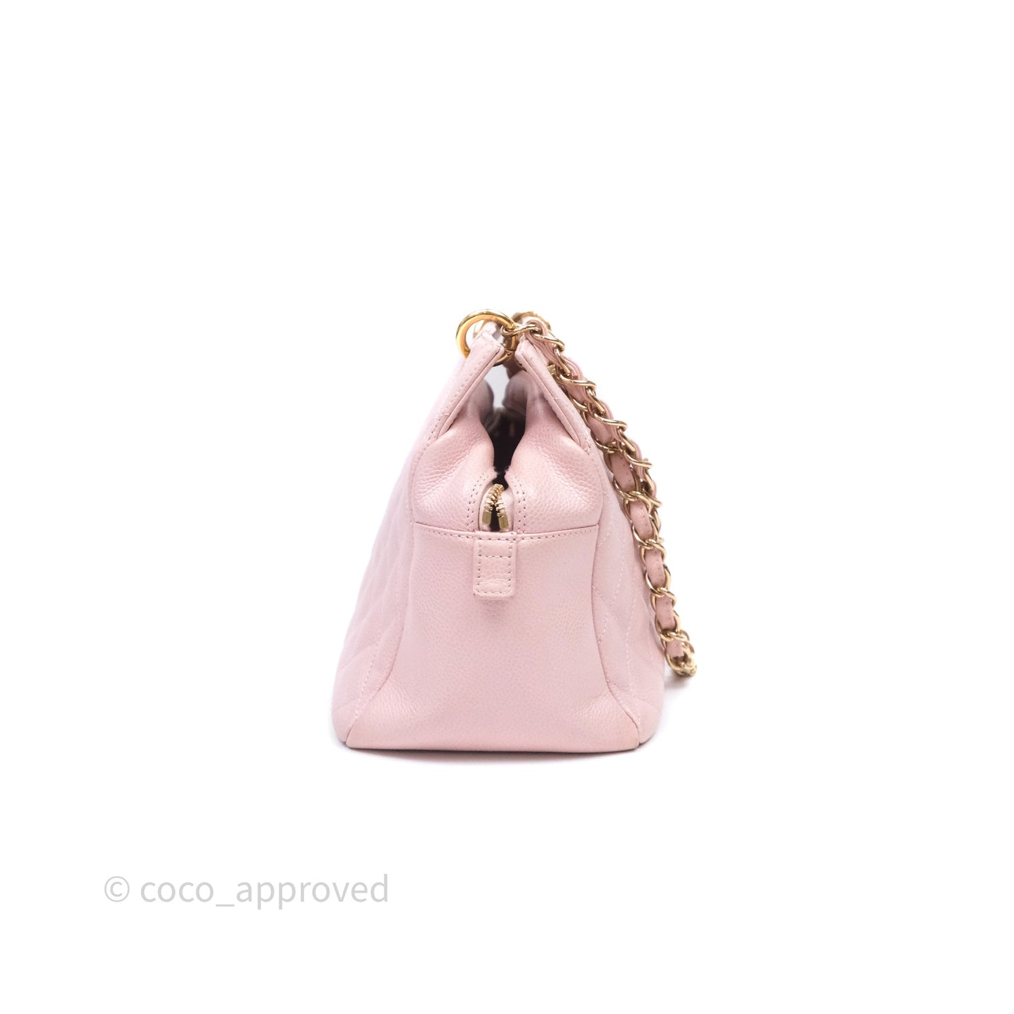 Chanel PTT Petite Timeless Shopping Tote Bag Pink Caviar Gold Hardware