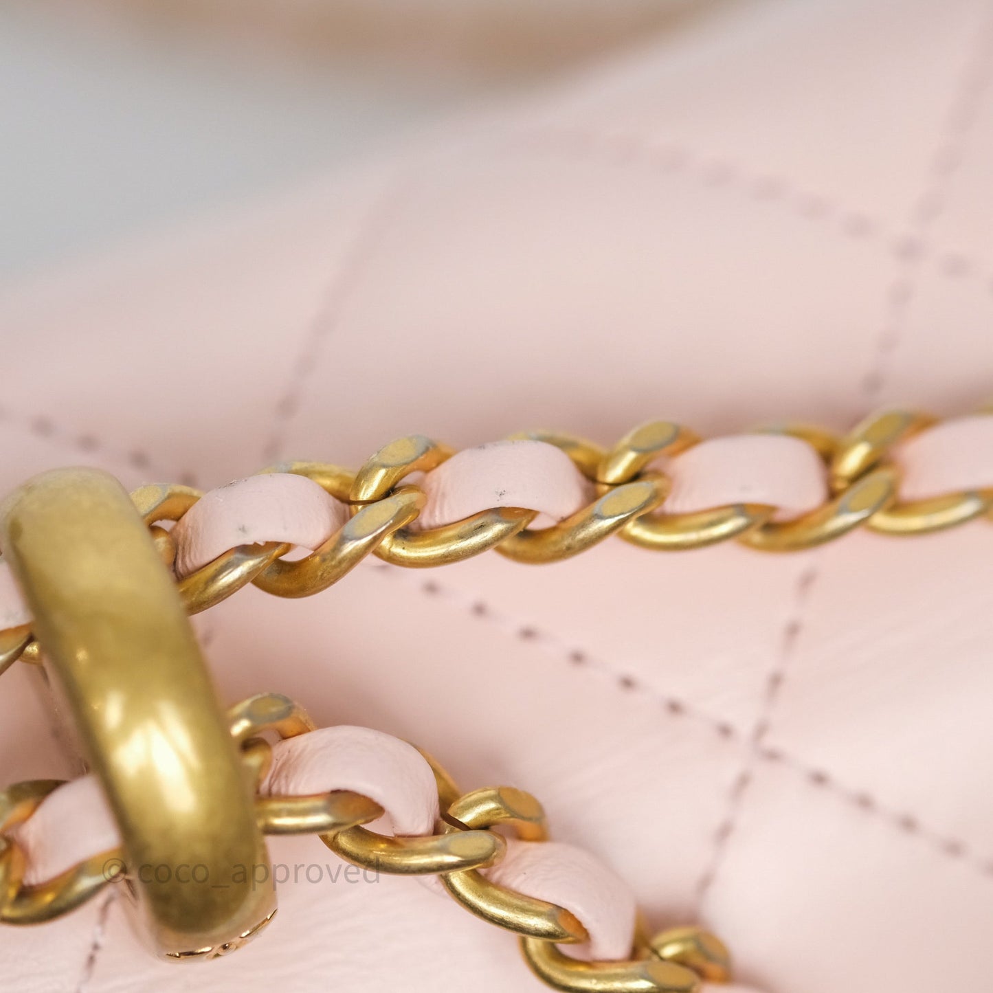 Chanel Quilted Mini Perfect Fit Adjustable Pink Calfskin Gold Hardware
