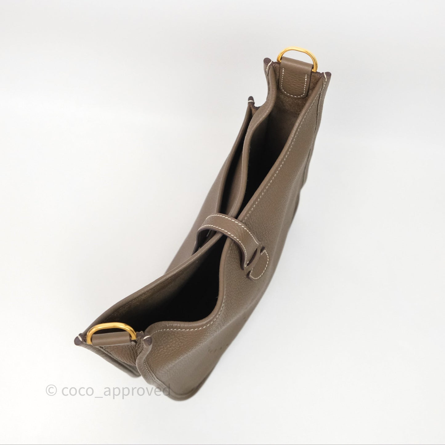 Hermes Evelyne III 29 Etoupe 18 Taurillon Clemence Gold Hardware
