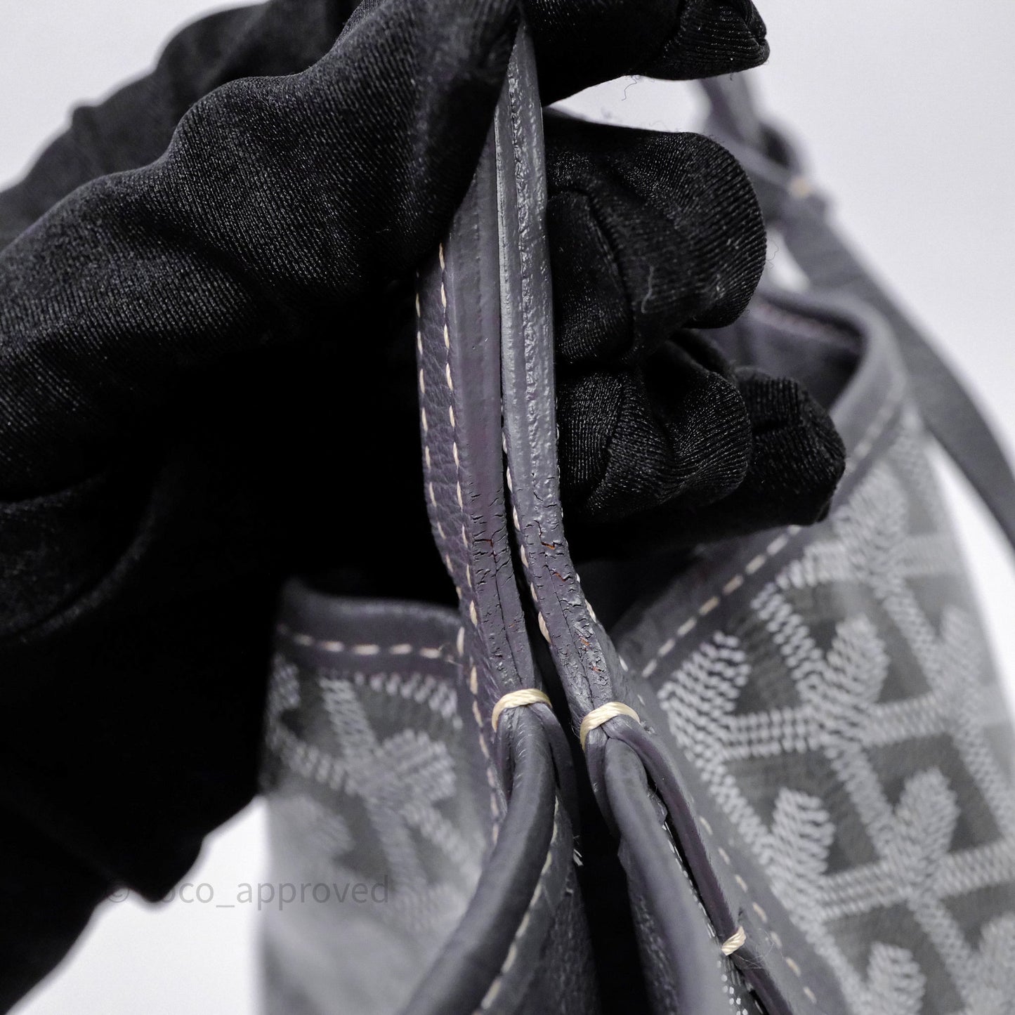 Goyard Anjou Mini Bag Goyardine Canvas Grey