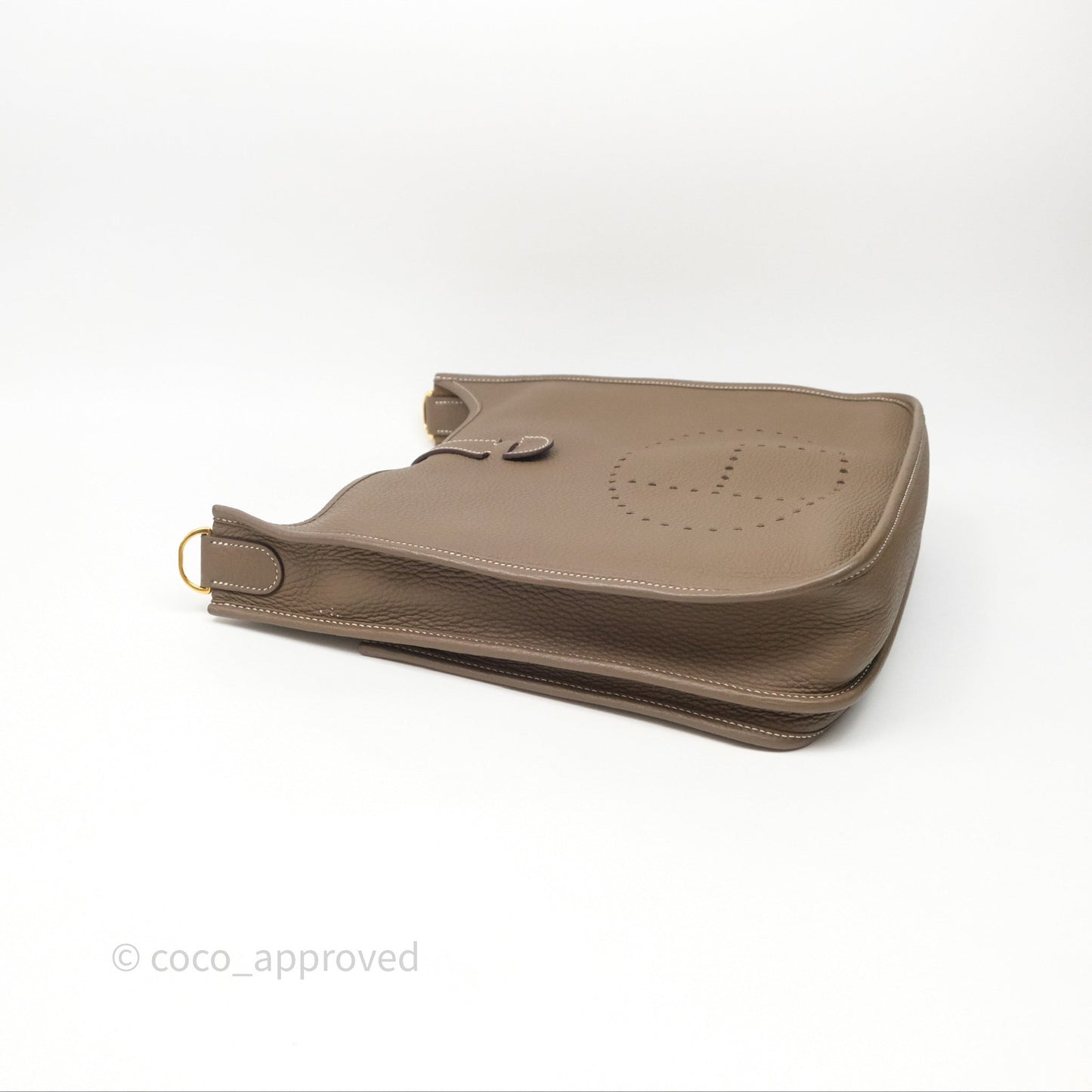 Hermes Evelyne III 29 Etoupe 18 Taurillon Clemence Gold Hardware