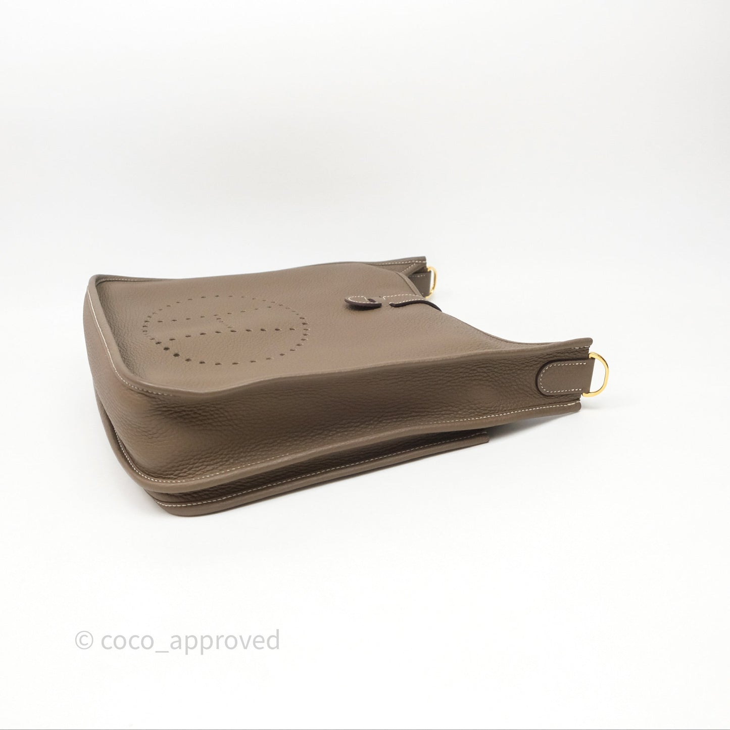 Hermes Evelyne III 29 Etoupe 18 Taurillon Clemence Gold Hardware