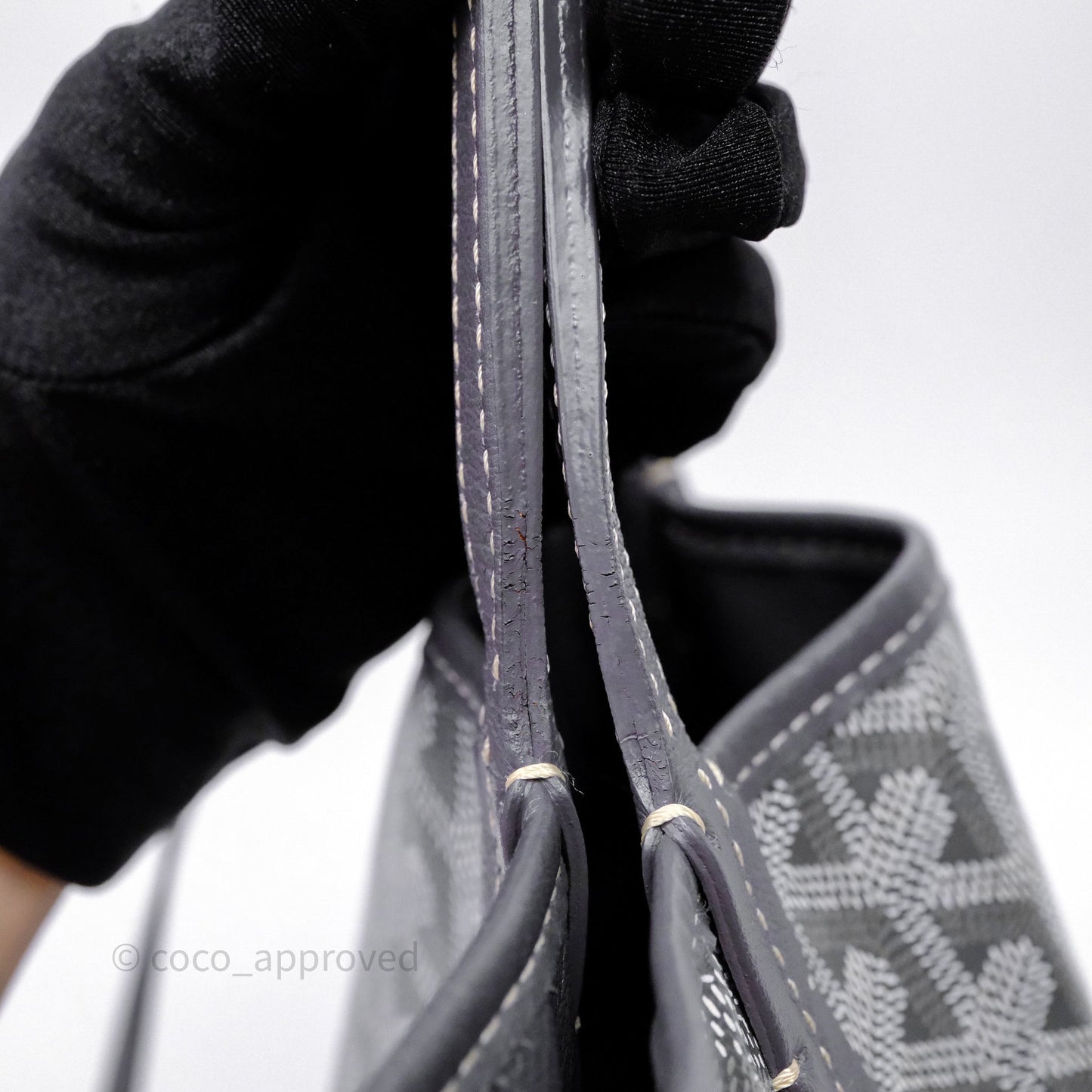 Goyard Anjou Mini Bag Goyardine Canvas Grey