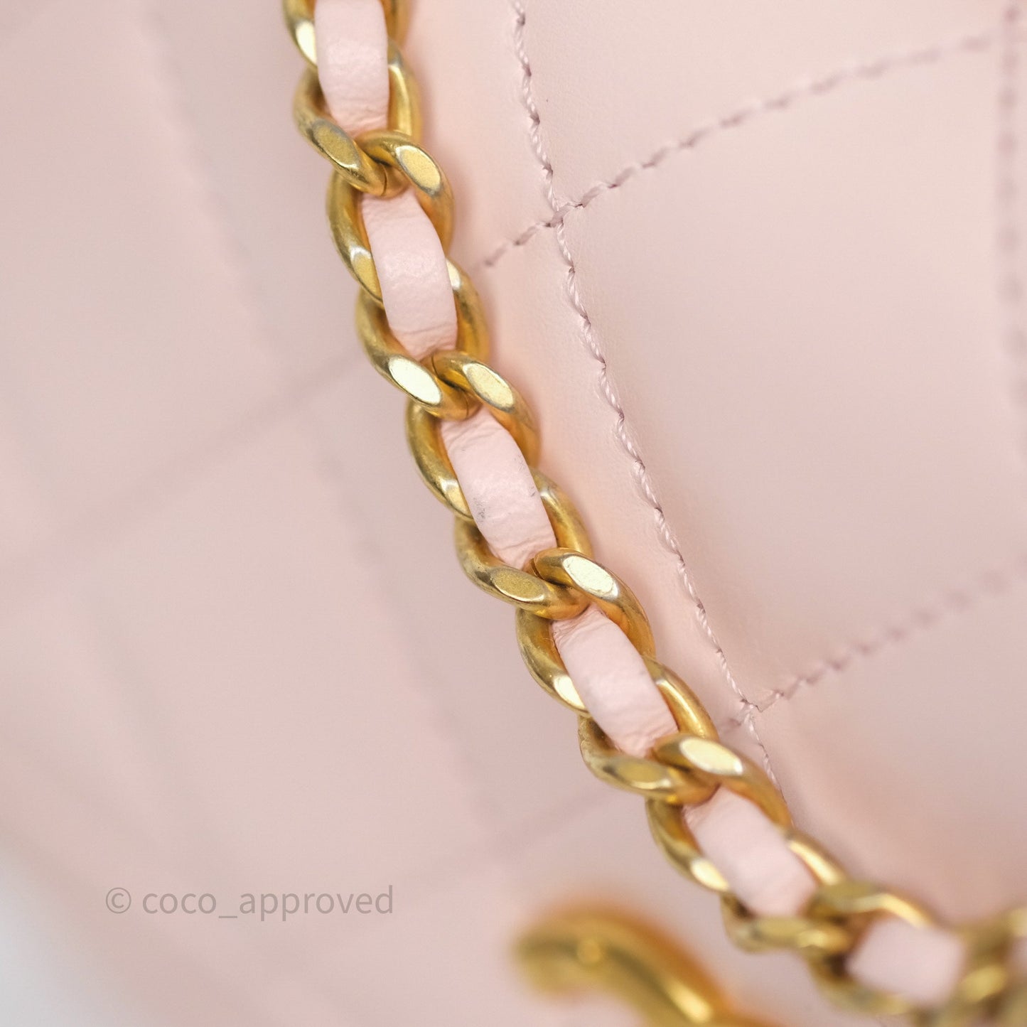 Chanel Quilted Mini Perfect Fit Adjustable Pink Calfskin Gold Hardware