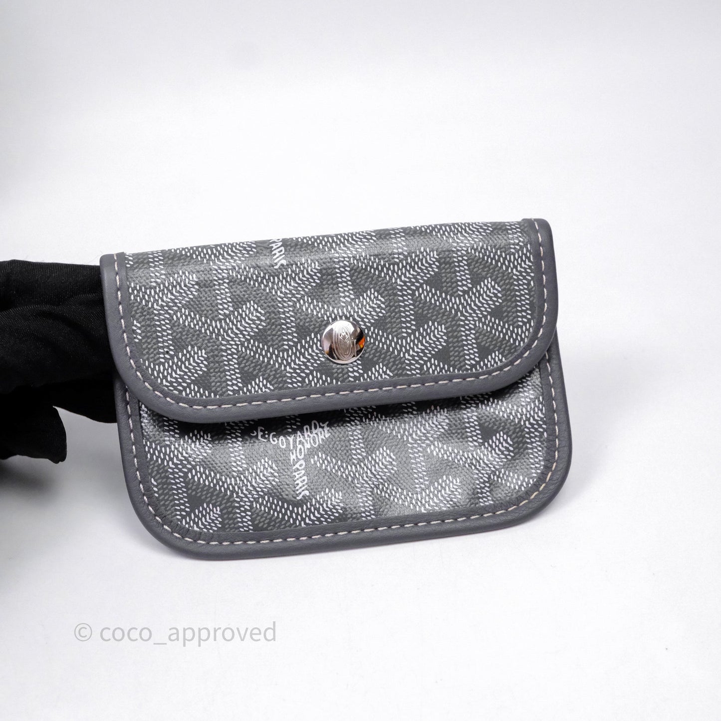 Goyard Anjou Mini Bag Goyardine Canvas Grey