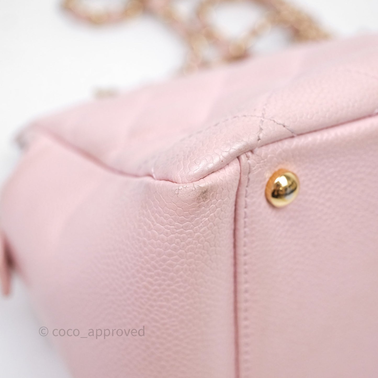 Chanel PTT Petite Timeless Shopping Tote Bag Pink Caviar Gold Hardware