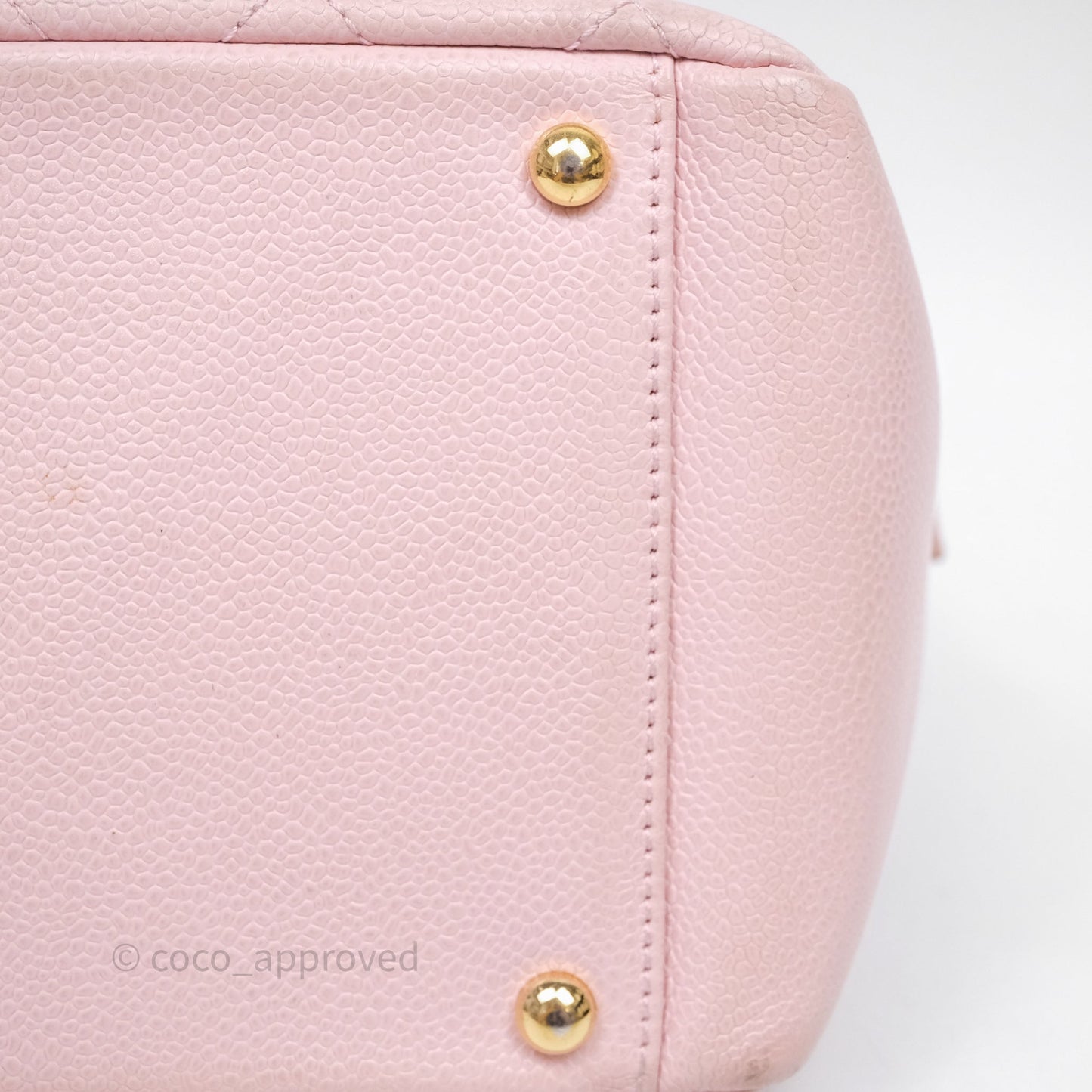 Chanel PTT Petite Timeless Shopping Tote Bag Pink Caviar Gold Hardware
