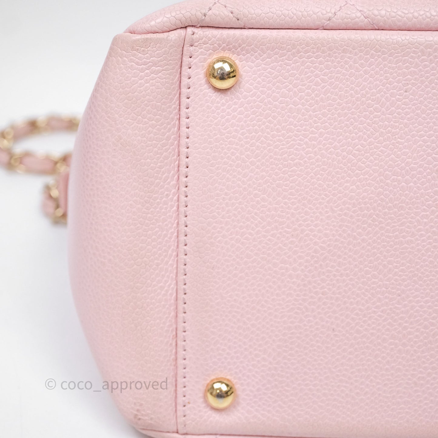 Chanel PTT Petite Timeless Shopping Tote Bag Pink Caviar Gold Hardware