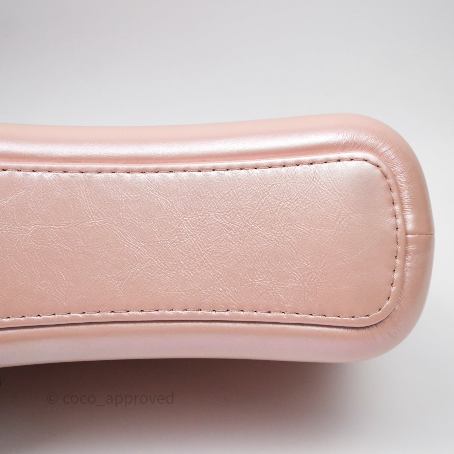 Chanel Small Gabrielle Hobo Iridescent Pink Aged Calfskin Mixed Hardware