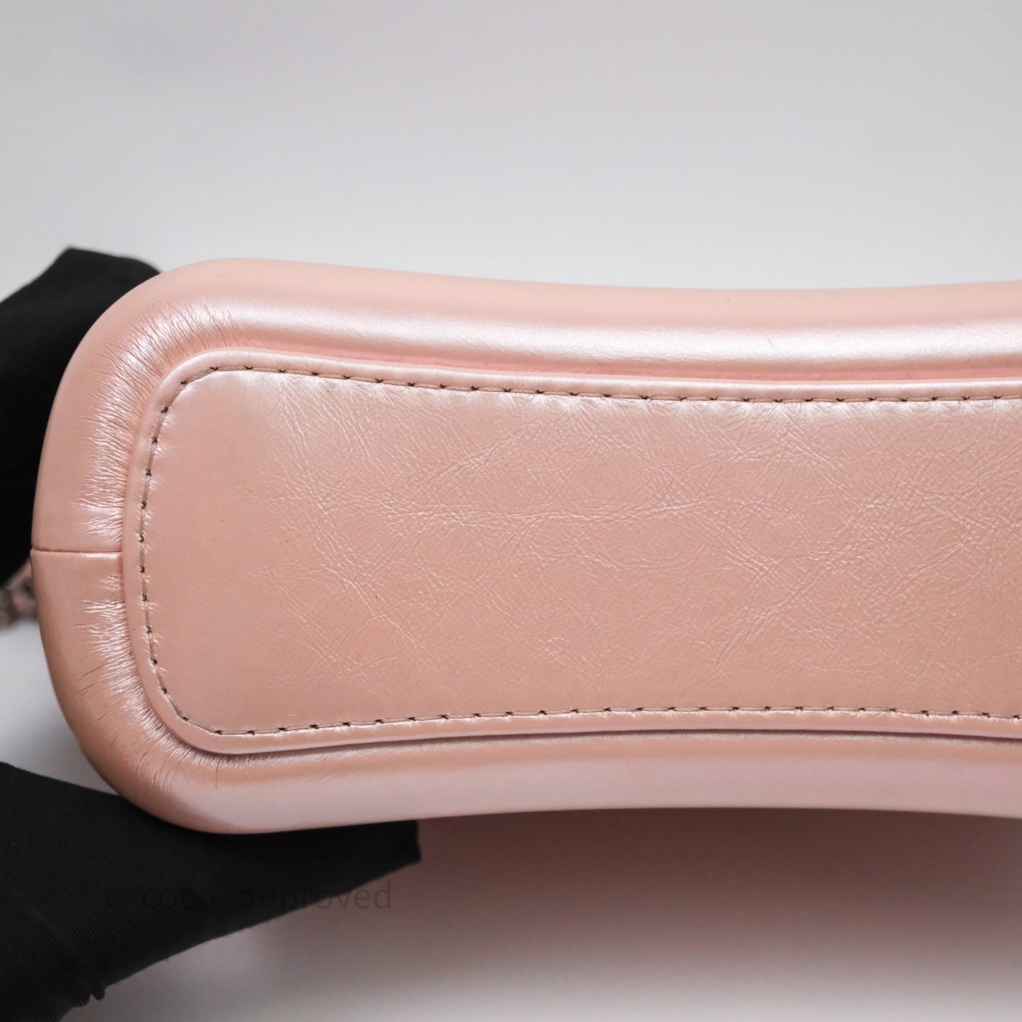 Chanel Small Gabrielle Hobo Iridescent Pink Aged Calfskin Mixed Hardware