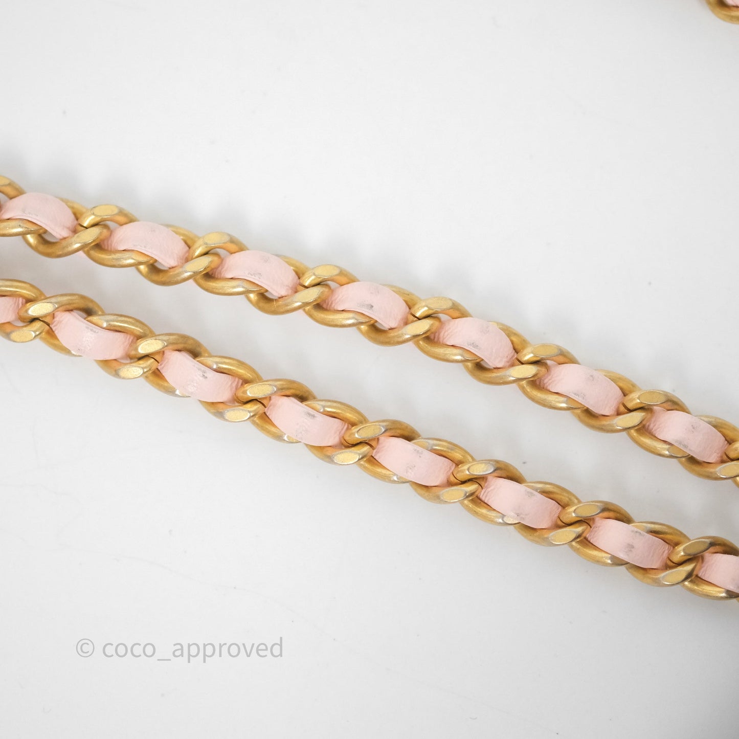 Chanel Quilted Mini Perfect Fit Adjustable Pink Calfskin Gold Hardware
