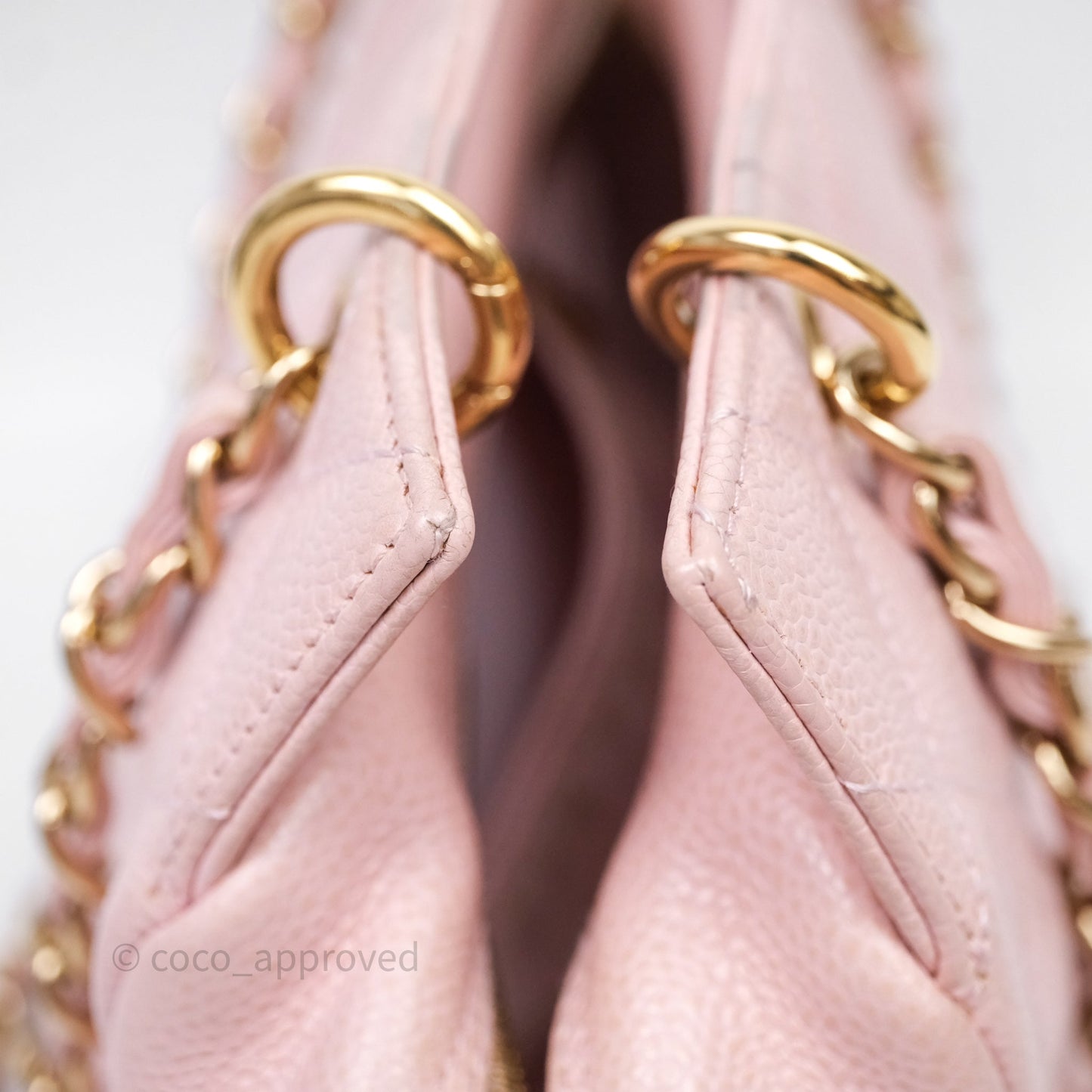 Chanel PTT Petite Timeless Shopping Tote Bag Pink Caviar Gold Hardware