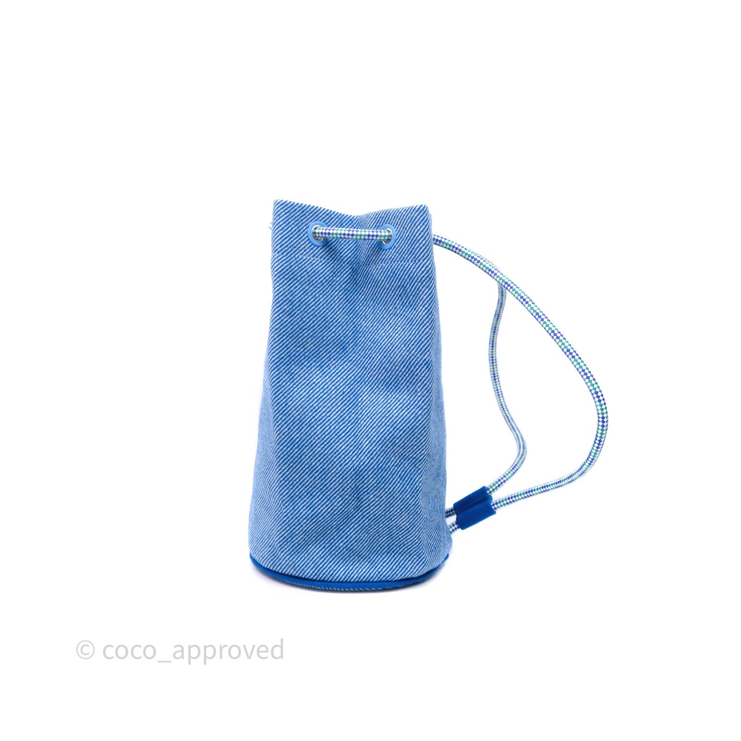 Hermes Les Cabanes Duffle Bag 7F Bleu Paon