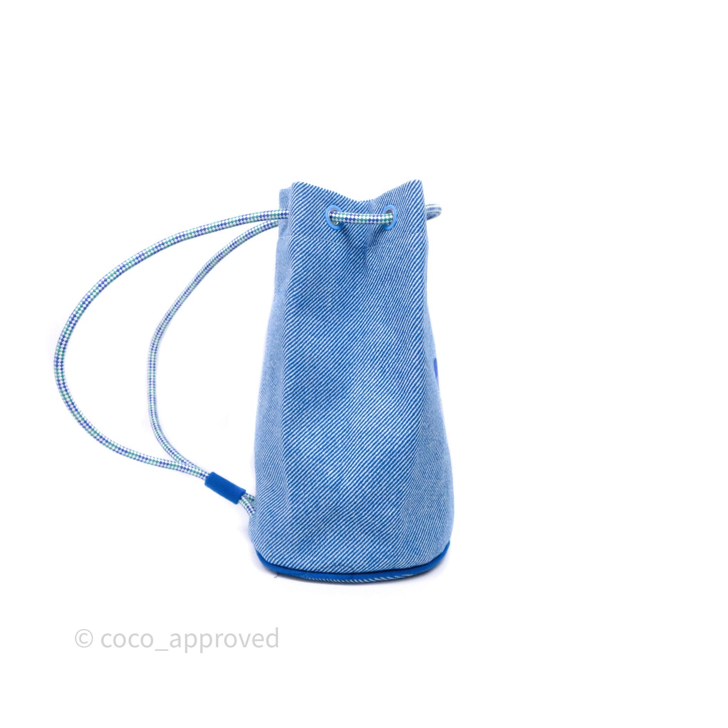 Hermes Les Cabanes Duffle Bag 7F Bleu Paon