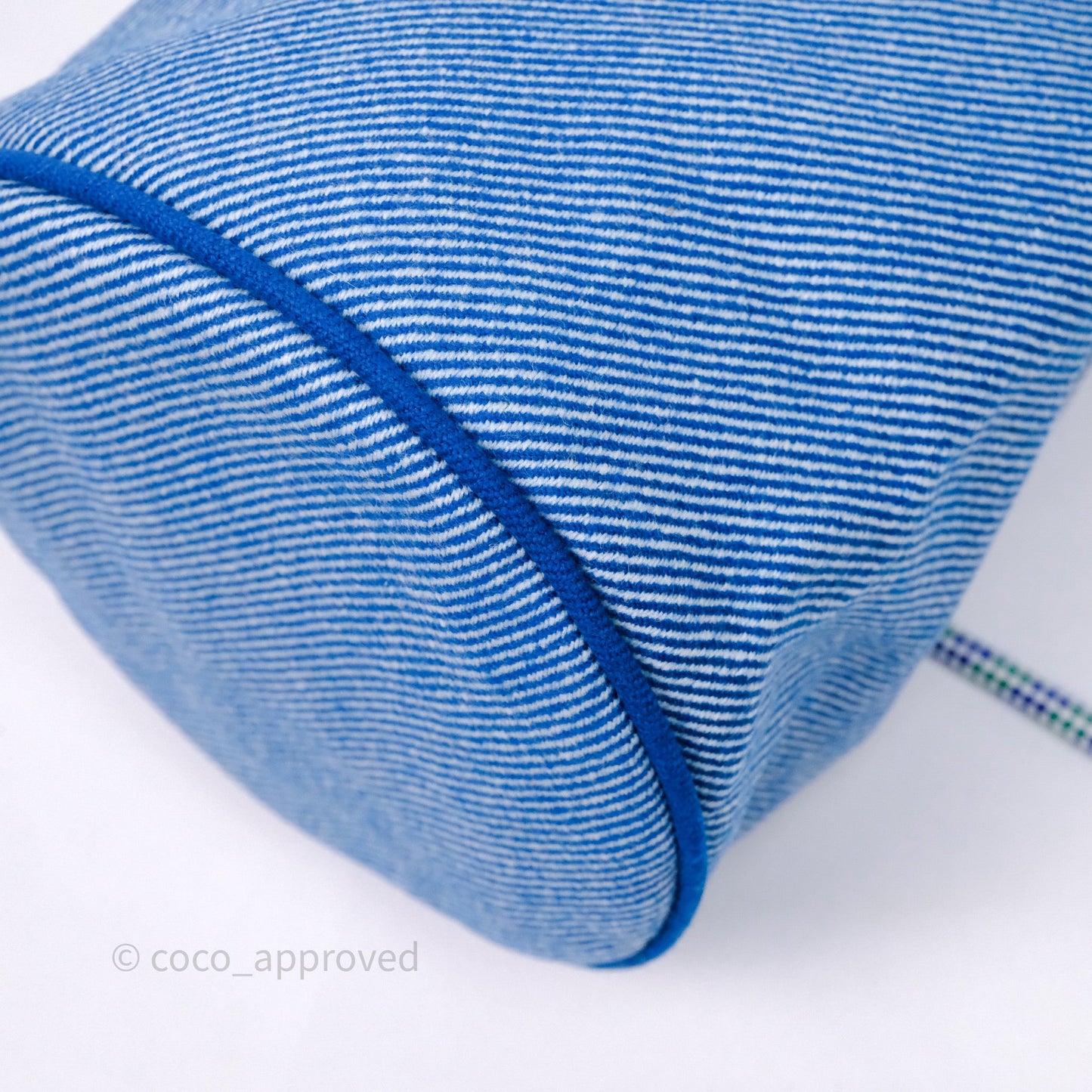 Hermes Les Cabanes Duffle Bag 7F Bleu Paon