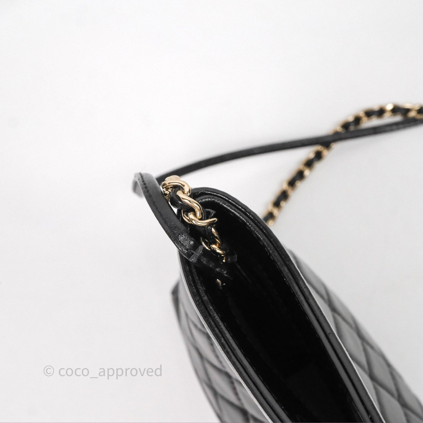 Chanel 31 Small Shopping Bag Shiny Lambskin Black Gold Hardware