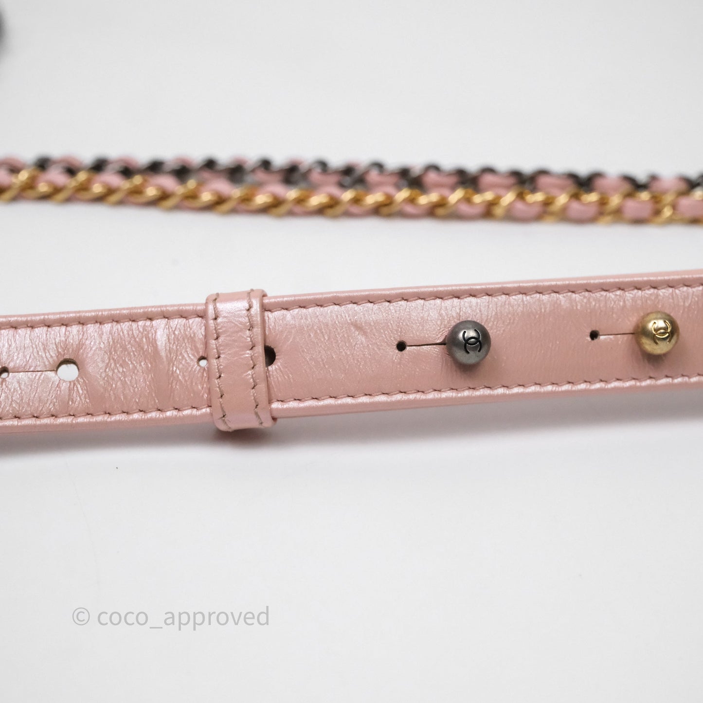 Chanel Small Gabrielle Hobo Iridescent Pink Aged Calfskin Mixed Hardware