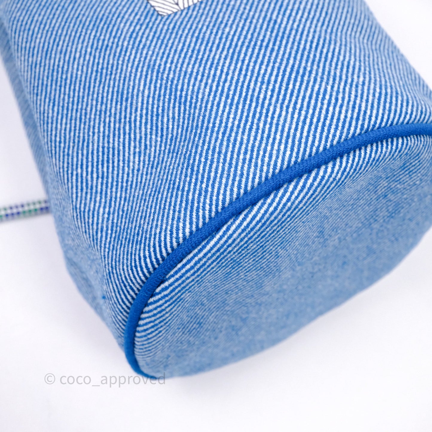 Hermes Les Cabanes Duffle Bag 7F Bleu Paon