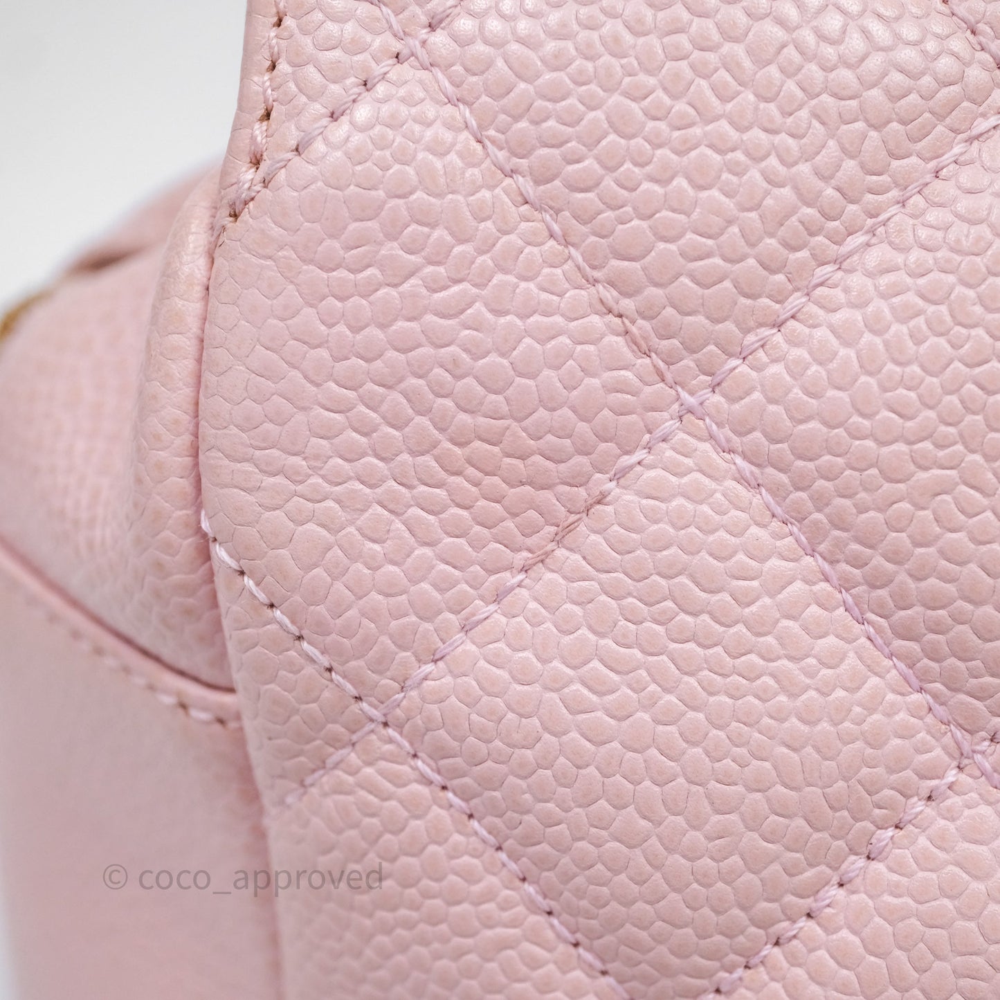 Chanel PTT Petite Timeless Shopping Tote Bag Pink Caviar Gold Hardware