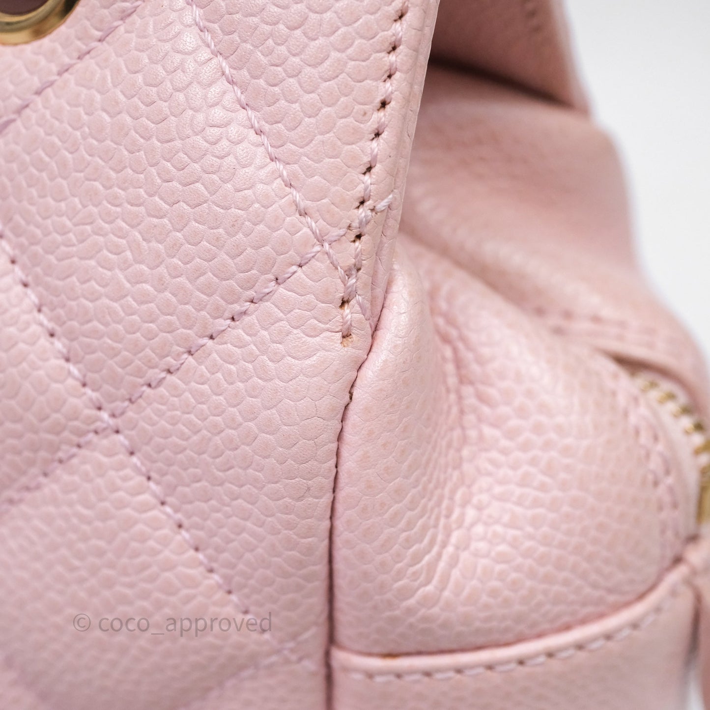 Chanel PTT Petite Timeless Shopping Tote Bag Pink Caviar Gold Hardware