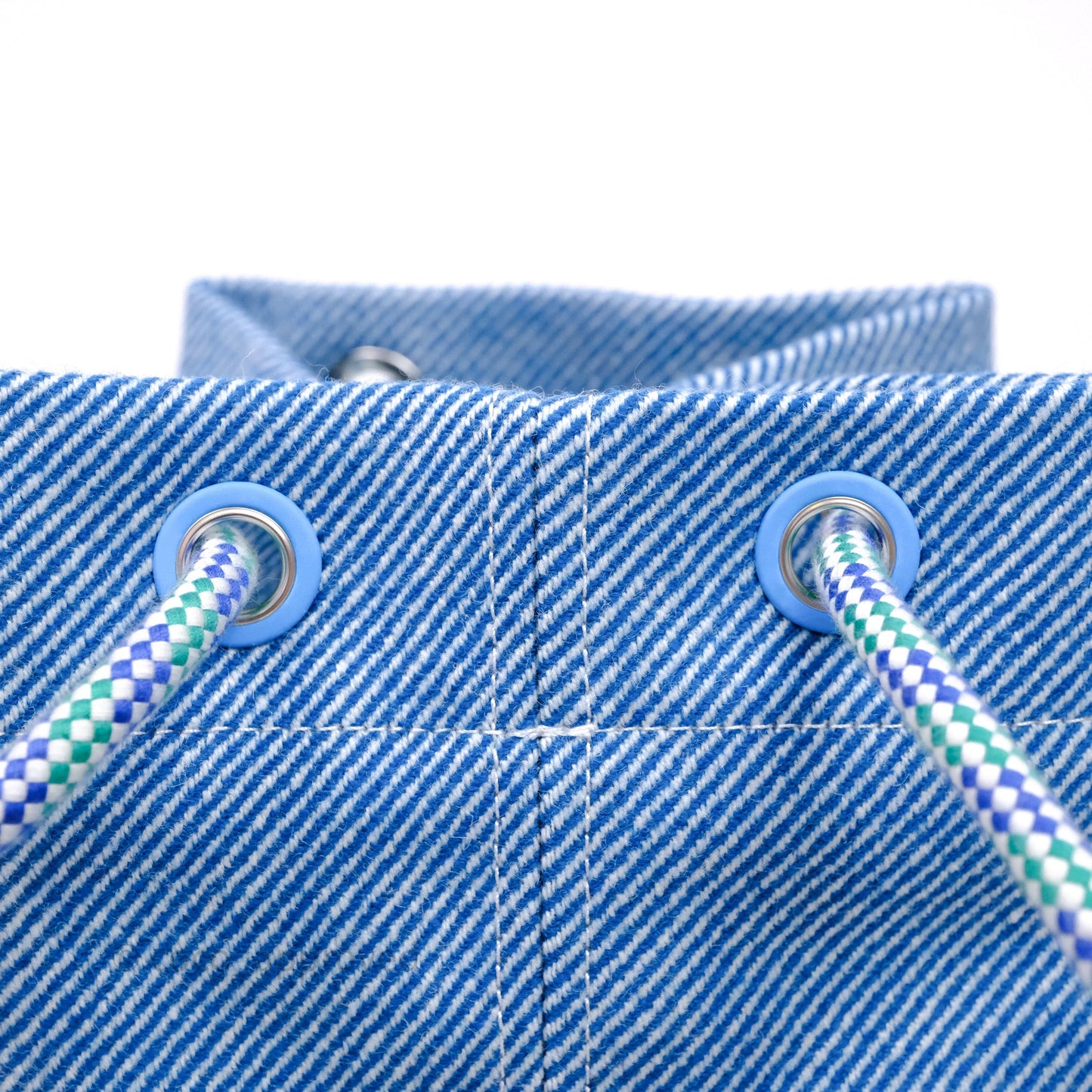 Hermes Les Cabanes Duffle Bag 7F Bleu Paon