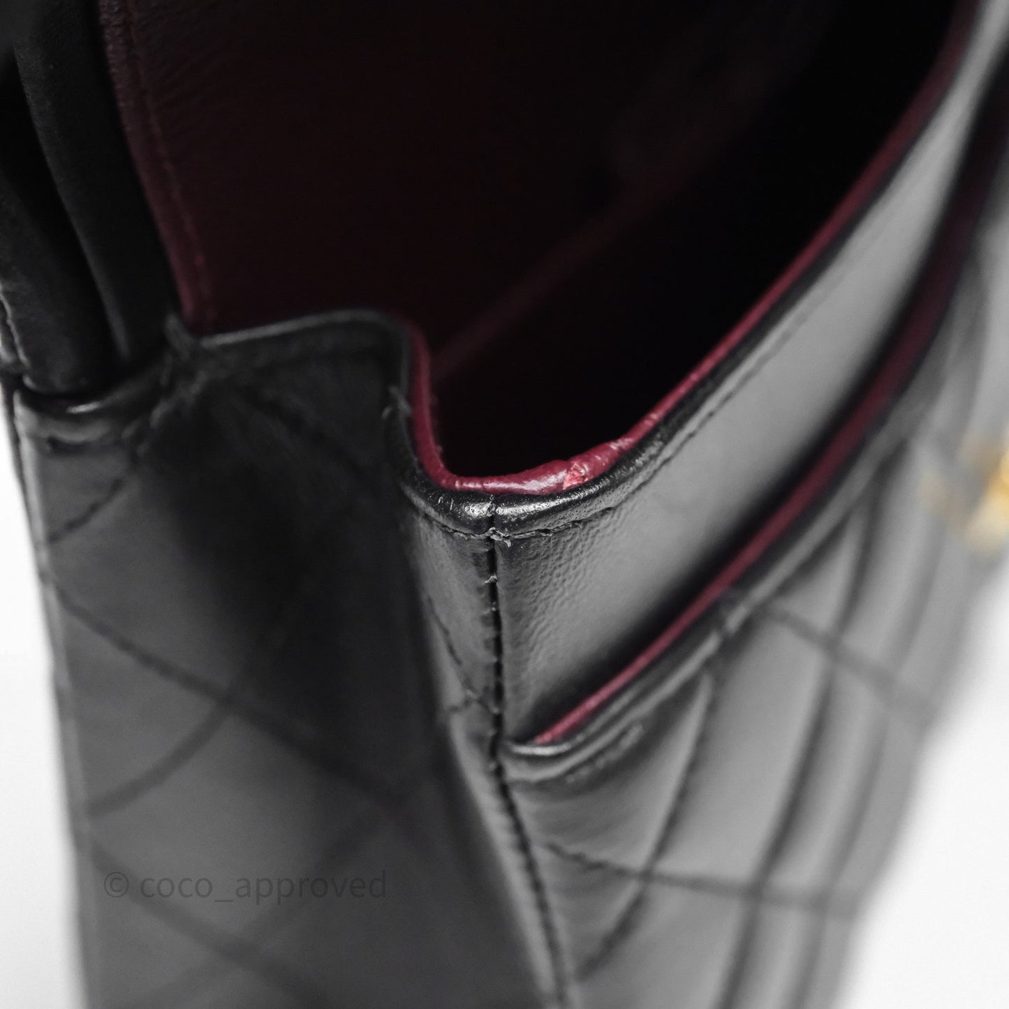 Chanel Small Classic Flap Quilted Black Lambskin Gold Hardware
