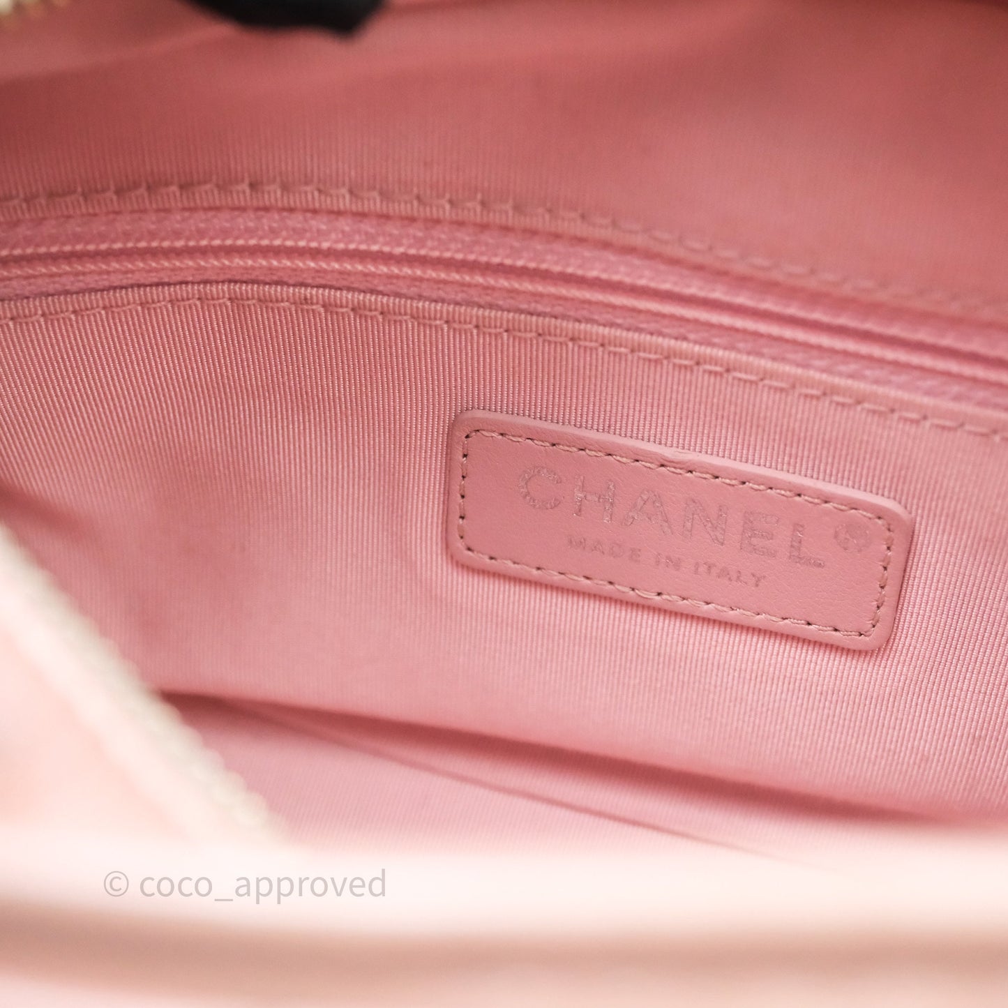 Chanel Small Gabrielle Hobo Iridescent Pink Aged Calfskin Mixed Hardware