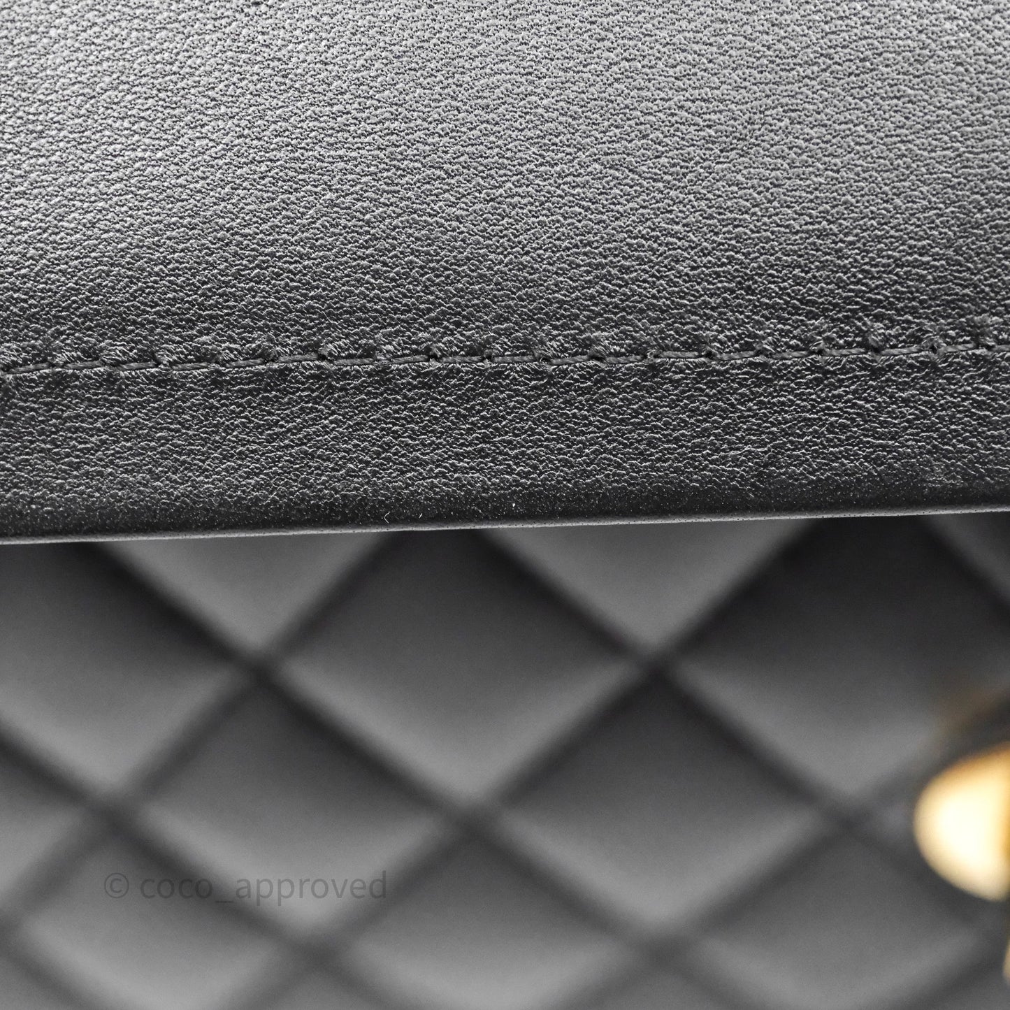 Chanel Small Classic Flap Quilted Black Lambskin Gold Hardware