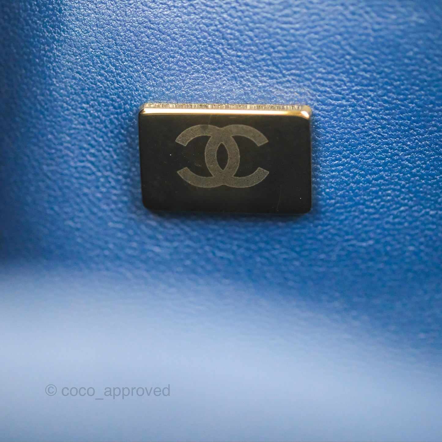 Chanel Small Classic Quilted Flap Navy Caviar Gold Hardware