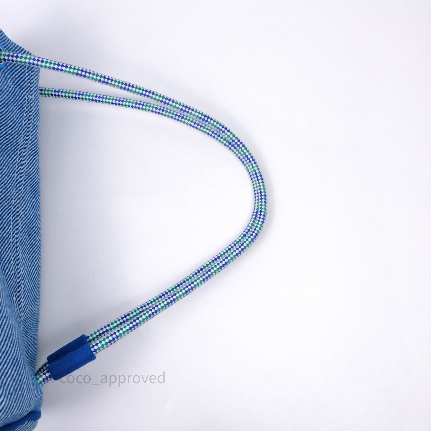 Hermes Les Cabanes Duffle Bag 7F Bleu Paon
