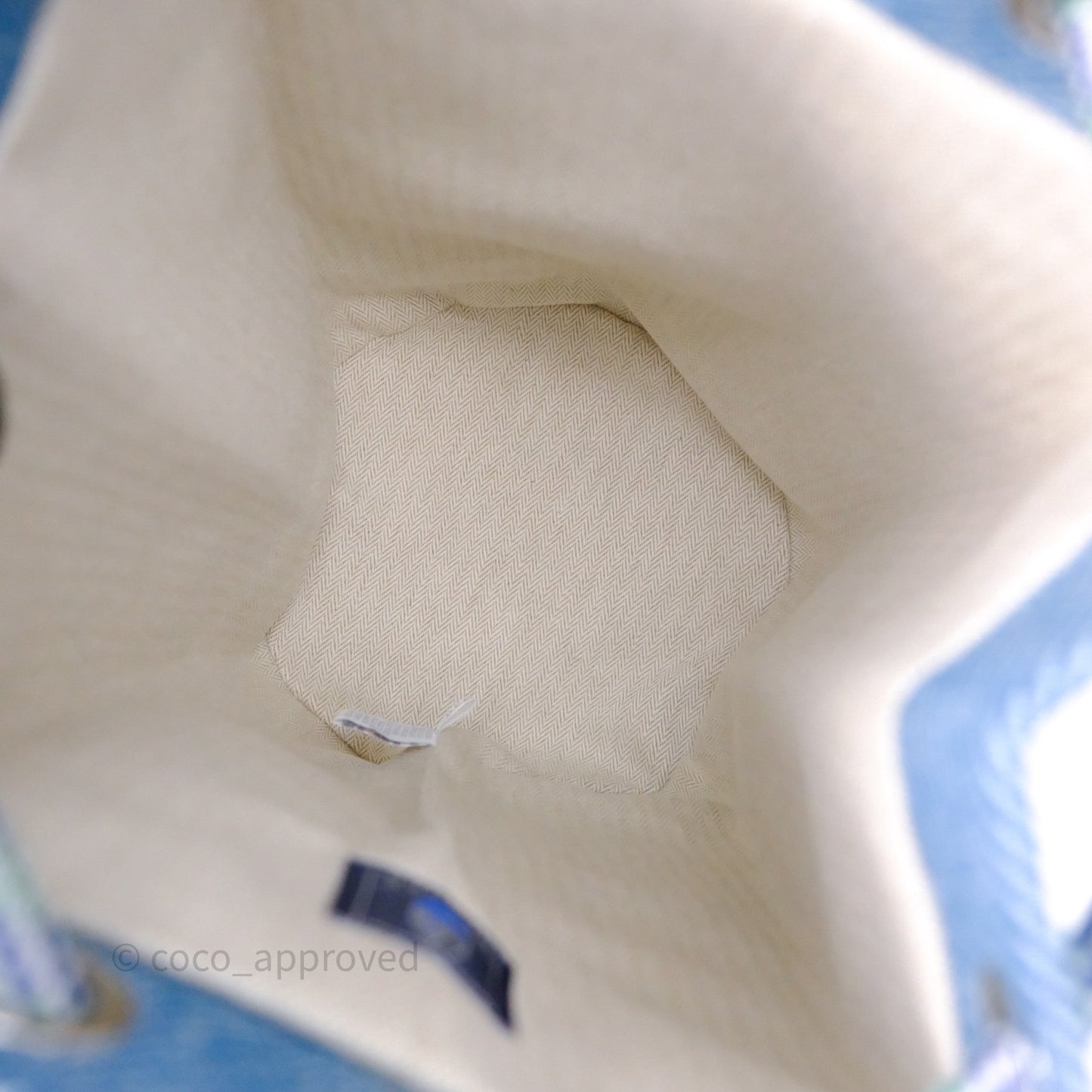 Hermes Les Cabanes Duffle Bag 7F Bleu Paon