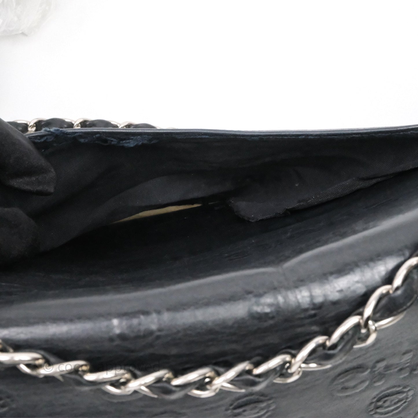 Chanel 228 Reissue Flap Quilted Black Calfskin Silver Hardware