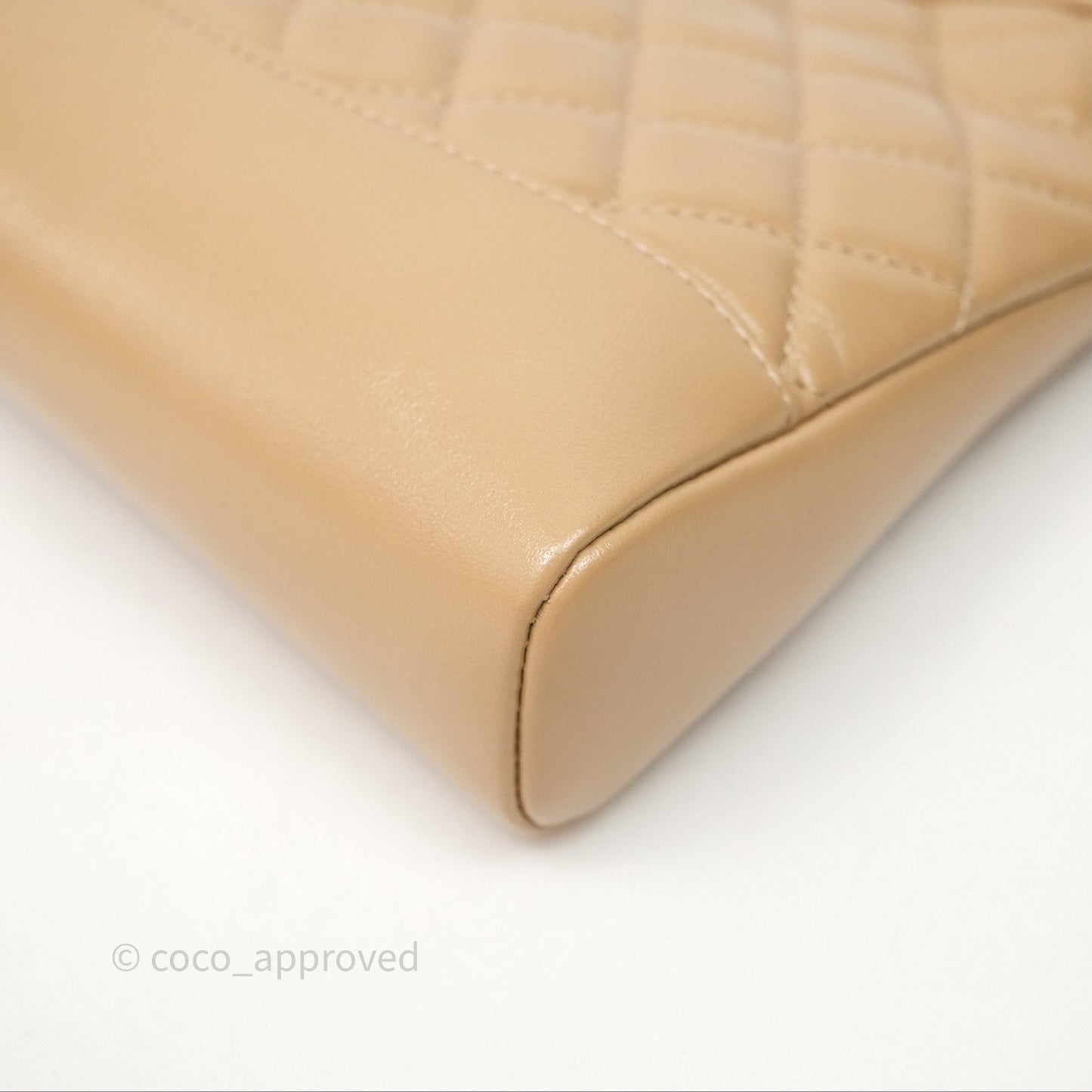 Chanel 31 Mini Beige Shiny Lambskin Gold Hardware