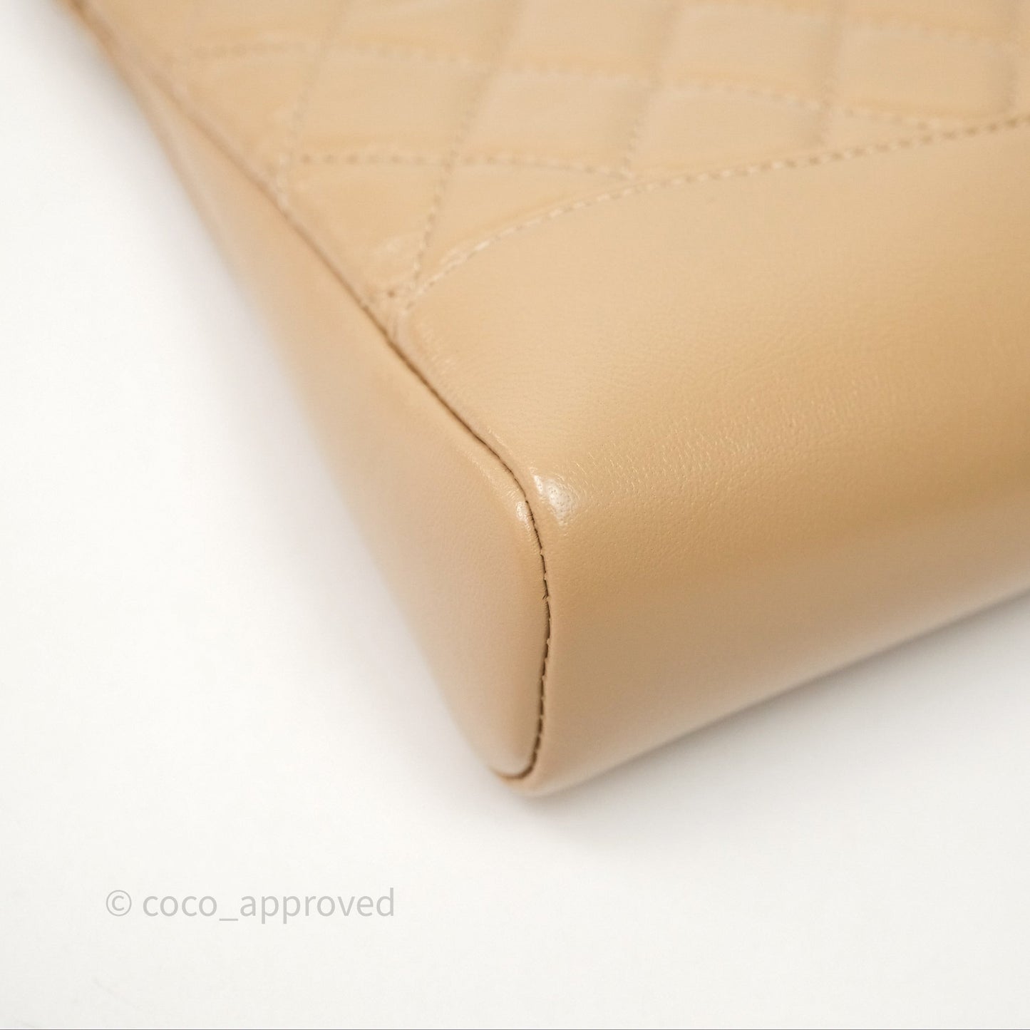 Chanel 31 Mini Beige Shiny Lambskin Gold Hardware