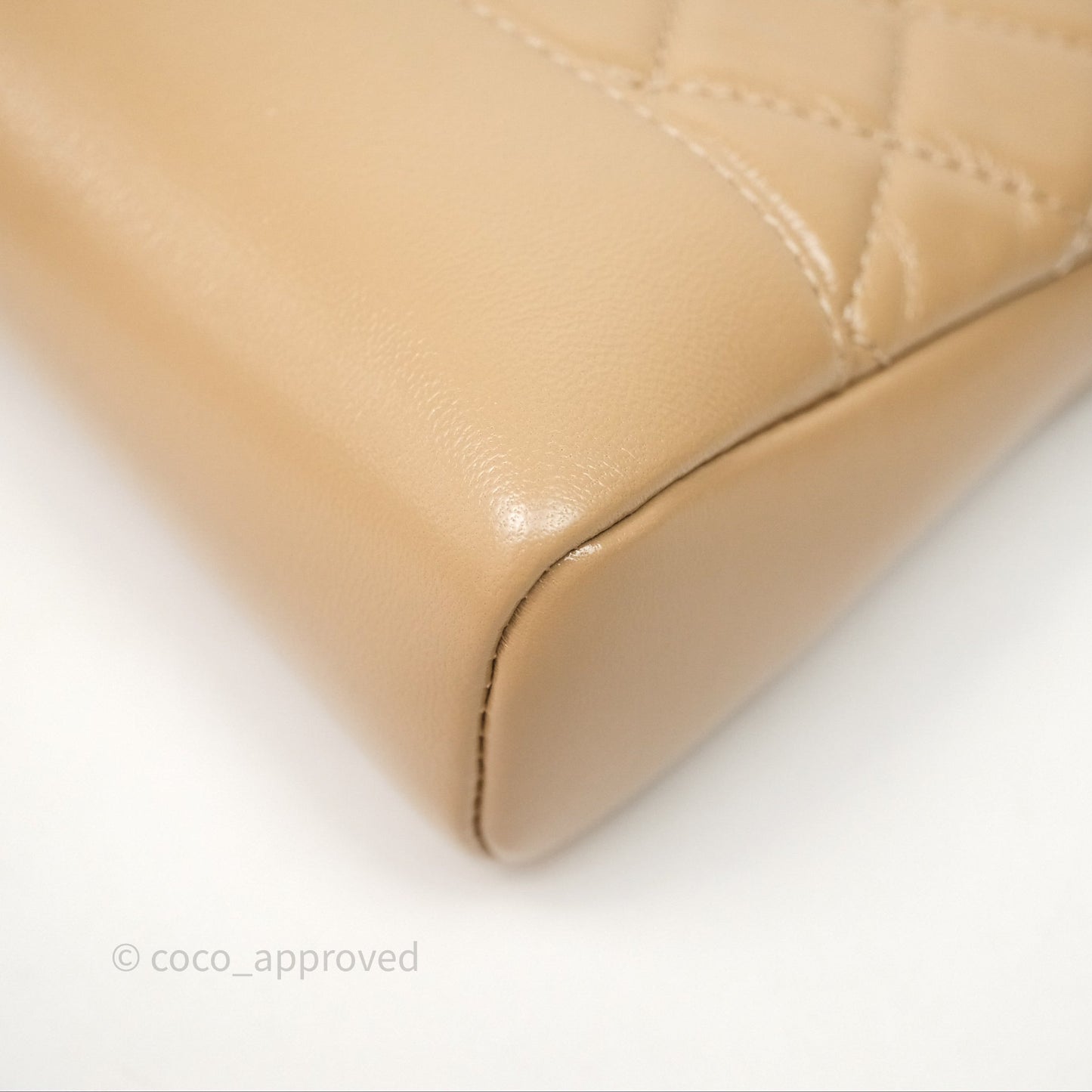 Chanel 31 Mini Beige Shiny Lambskin Gold Hardware